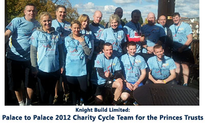 The Knight Build Company Cycle Team - Raising Funds for the Prince's Trust